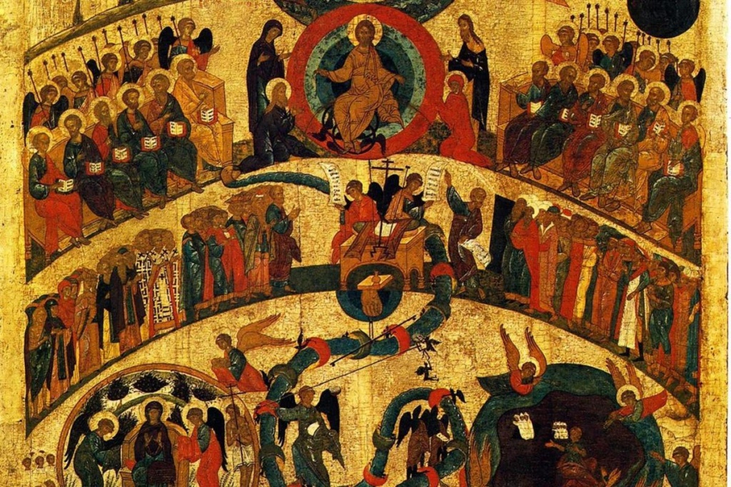Страшный Суд. Византийская икона, XIV век.jpg