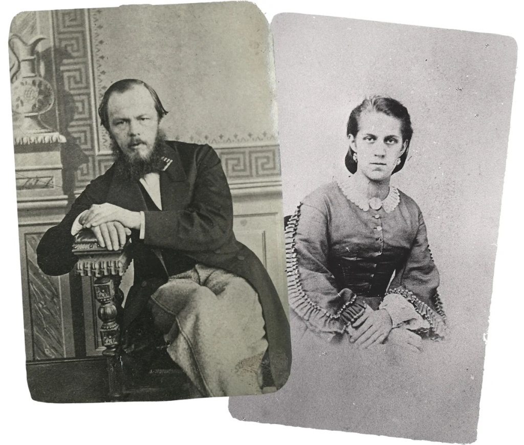 Ф.М. Федор Михайлович Достоевский и Анна Григорьевна Сниткина, вторая супруга писателя.jpg