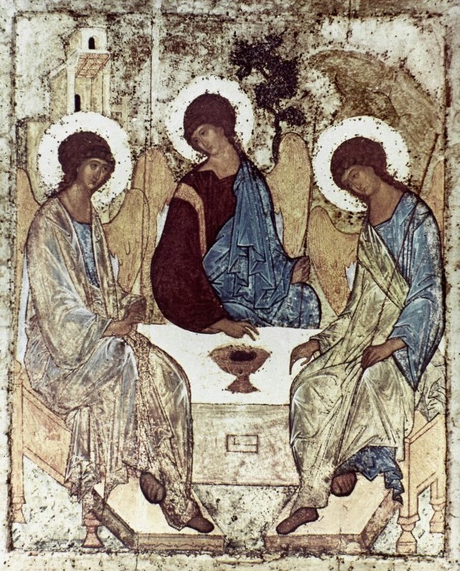 Репродукция Троицы преподобного Андрея Рублева, которая стала цветной.jpg