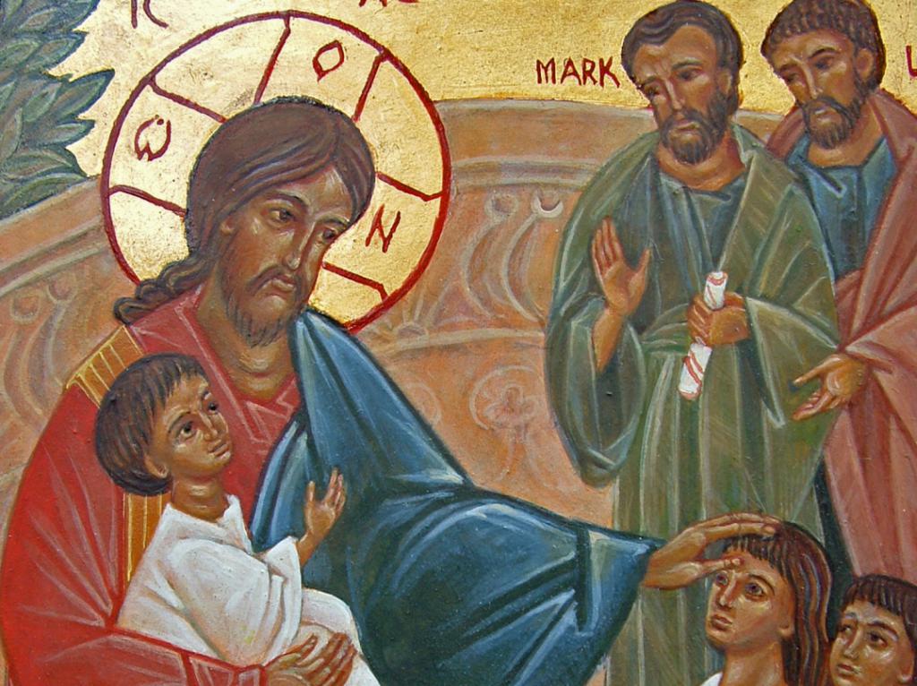 Христос и дети. Икона.jpg