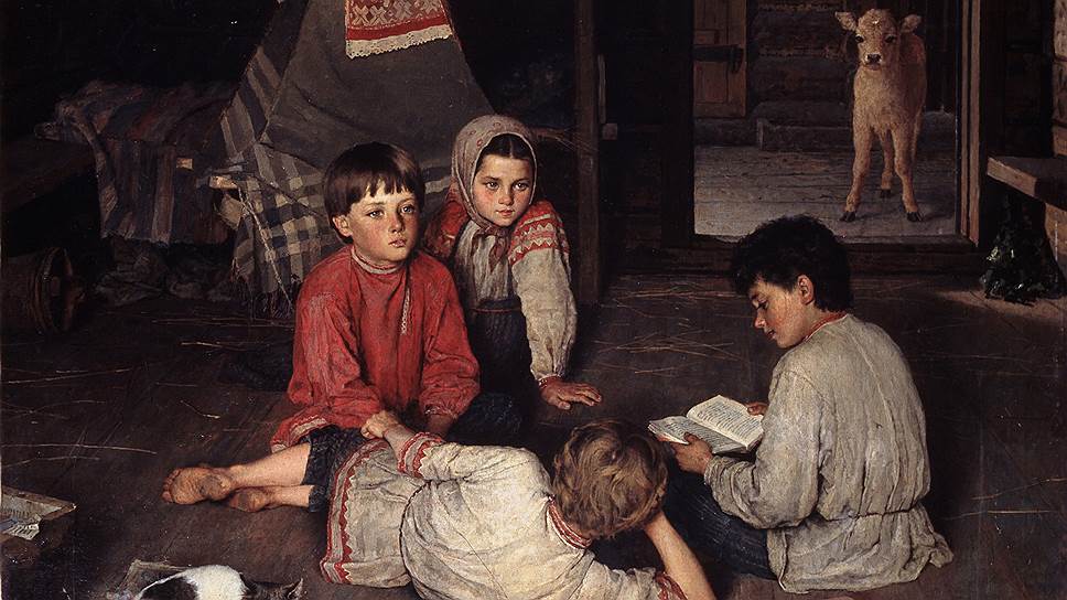 Картины Богданова-Бельского, рассказывающие о стремящихся к знанию крестьянских детях, работали как визуальная реклама.jpg
