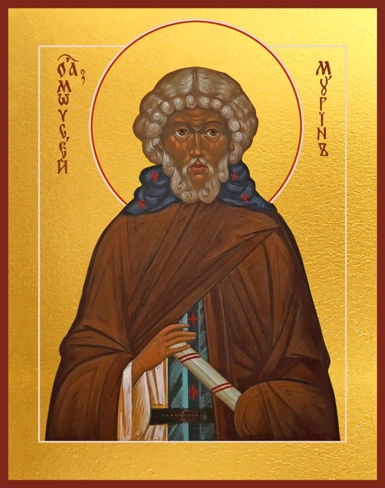 Икона Преподобный Моисей Мурин, бывший разбойник .jpg